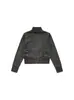 Jaqueta Harrington Retro Americana Cleanfit Estilo Unissex Masculina e Feminina Outono Novo Costura Gola Alta Jaqueta de Trabalho