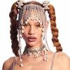 Transfronteiriço Novo Produto Personalidade Exagerado Long-flow Sue Cadeia de Cabelo Europeu e Americano Moda Full Diamond Pearl Hairband Corrente de Cabelo Feminino