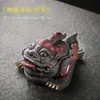 Mascota de Té de Arcilla Púrpura Sapo Dorado al por Mayor, Se Puede Criar, Atrae Riqueza, Decoración de Juego de Té, Exquisita Hecha a Mano Sapo para Mesa de Té de Ceremonia del Té Zen