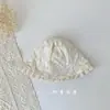 Chapéu Princesa Menina Bordado Renda Francesa Proteção Solar Sombra Primavera Verão Fino Chapéu de Corte Chapéu Bebê Criança Pequena
