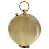 Reloj de Bolsillo de Metal Estilo Antiguo Cobre Tapa Abatible Brújula Plegable Portátil Brújula para Senderismo al Aire Libre Camping