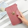 Bolsa para Teléfono con Cierre para Mujer 2026 Nuevo Estilo Coreano Bolso Cruzado Simple para Hombro Pantalla Táctil Transparente Hebilla de Cierre de Estudiante Bolso Pequeño