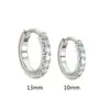 Aretes Redondos Micro-Incrustados de Aguja de Plata S925 Estilo Caliente Transfronterizo Europeo y Americano Aretes de Moda Personalizados Aretes Joyería para Mujer