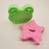 Esponja de baño para bebé de pulpa de madera tipo panal forma de dibujos animados para niños suave no lastima la piel frotar barro artículos de baño