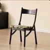 Silla Retro de Lujo Ligero de Mediados de Siglo para el Hogar de Madera Maciza Silla de Comedor para Restaurante Silla Nórdica con Respaldo Silla de Diseño Simple con Orejas de Gato