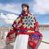 Nuevo Estilo Étnico Otoño e Invierno 2021 Chal de Viaje Dividido de Cachemira Grueso Cálido Bufanda Manta para Habitación con Aire Acondicionado para Mujeres