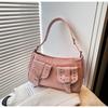 Bolso Cuadrado Pequeño de Alta Gama Transfronterizo 2025 Nuevo Bolso de Hombro de Moda Trendy Versión Coreana Ins Niche Sencillo Bolso de Axila para Mujeres