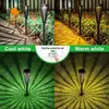 Luces Solares para Césped Corona LED Filamento 3000K Luz Cálida Luz Solar para Jardín Exterior