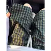 Pantalones Cortos Deportivos Exclusivos Transfronterizos con Textura de Gasa para Hombre, Pantalones Cortos tipo Bermuda a Cuadros de Seda Helada de Secado Rápido para Verano, Casual Americano