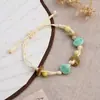 Jingdezhen Navidad Cerámica Cuerda Trenzada Pulsera Animales de Dibujos Animados Cuerda de Mano Joyería al por Mayor para Atracciones Turísticas Nicho Lujo Ligero
