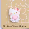 Pajarita de Corazón de Dibujos Animados Meow Creativa Hecha a Mano DIY Accesorios de Pegamento de Crema Resina Accesorios Pequeños Materiales para Joyería Venta al por Mayor
