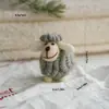 Fieltro de Lana Perforado con Aguja Estilo Nórdico Oveja Pequeña Linda y Colorida Decoración para Escritorio del Hogar Adornos Decoraciones Navideñas