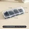 Pinza para el Cabello de Maquillador Herramientas de Peluquería Caja de Almacenamiento de Escritorio Caja de Almacenamiento de Plástico Transparente Caja de Almacenamiento con Tapa