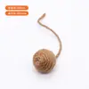 Accesorios para Rascadores Colgantes para Gatos Transfronterizos, Palo con Bola Colgante para Gatos, Bola de Yute Sisal Resistente a Mordeduras, Estructura para Trepar Gatos, Bola de Cuerda de Cáñamo que Hace Sonido