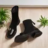 Botas Martin de moda para mujer estilo británico, nueva colección otoño/invierno 2026, forradas de felpa, suela gruesa, botines Chelsea ajustados al tobillo