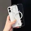 Adecuado para Funda de Teléfono Móvil Iphone17Promax Ultra-Delgada Alta Definición PC Transparente Magnético Apple 16 Simple Anti-Caídas Dura
