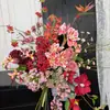 Buquê de flores artificiais vintage estilo italiano, decoração rústica de mesa, ornamento de flores artificiais para vitrine de loja de roupas femininas, estilo mid-century com estética de alto padrão