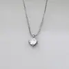 L36 Celebridade da Internet Venda Quente Moda Pingente Feminino de Aço Titânio com Diamante Único em Aço Inoxidável Dourado, Design Elegante