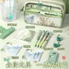Estojo de Lápis Guofeng Grande Capacidade Resistente à Sujeira para Meninas Alunos do Ensino Fundamental Recompensa Traje de Papelaria Antiga Guofeng Pequeno Presente