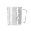 Vaso para Enjuague Bucal con Patrón de Glaciar de Aspecto Elegante para Parejas en Casa para Cepillarse los Dientes y Lavarse la Cara Vaso Transparente para Dientes Cilindro para Dientes con Asa Vaso para Cepillos de Dientes