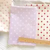 Producto de Bienestar: Tela 100% Algodón de 40 Hilos Estampada Digitalmente, Tela Floral Fresca Estilo Coreano con Estrellas de Cinco Puntas, Rosa Ins y Crema