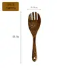 Utensilios de cocina de madera de olivo espátula cuchara para sopa colador pala para saltear pala de madera pala para sartén antiadherente juego de cucharas para fideos