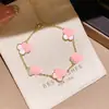 Pulsera de Placa de Acetato con Pedrería Estilo Francés Pulsera de Alto Nivel Estilo Coreano Ins Joyería de Mano Versátil de Lujo Ligero para Mujeres
