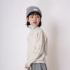 Suéter de punto para niños con media cremallera, color liso, cuello de solapa, tejido de punto, nuevo estilo 2025, tejido de punto para niños y niñas, tops casuales para niños