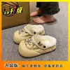 Novedad Otoño/Invierno 2026 Zapatillas de Algodón Cerradas Portátiles Zapatos Peludos Desmontables de Lentejuelas de Alta Gama para Mujer