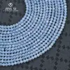 Color Aguamarina Natural Transparente Cuentas Sueltas Facetadas 2~4mm Cuentas Pequeñas Piedra Preciosa Facetada DIY Pulsera Collar Joyería Venta al por Mayor