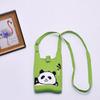 2024 Bolsa de Mão Mini de Tricô Guofeng Panda Bolsa de Celular Fashion Guofeng Bolsa de Ombro Bolsa Casual Versátil