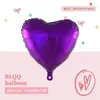 Globo de Foil de Aluminio en Forma de Corazón de 18 Pulgadas Color Único Decoración de San Valentín Decoración de Habitación de Boda Venta al por Mayor