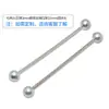 Cuerda de alambre de acero trenzado no dispersante, soldadura por puntos rugosa de 3 mm, cabeza de zinc fundido a presión, cabeza redonda de 12 mm, accesorios de cable de freno, cuerda de eslinga