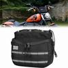 Bolsa de Guidão de Motocicleta com Logo Personalizado para Exterior Bolsa de Armazenamento para Guidão Dianteiro de Bicicleta Faixa Refletiva Transversal Diagonal Bolsa de Ferramentas