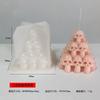 Molde de Vela de Aromaterapia Torre de Calaveras de Tres Capas DIY Adornos de Yeso con Pegamento Torre de Calaveras Molde de Silicona de Halloween