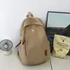 Mochila para estudiante de secundaria, mochila negra para portátil de estudiante universitario para hombre, mochila de viaje elegante de color sólido para mujer, gran capacidad