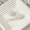Brincos de Design de Nicho de Luxo Leve Estilo Francês Personalidade Moda Doce Estilo Cool Brincos de Fogos de Artifício Cravejados com Diamantes Brincos de Tarraxa de Alta Qualidade