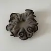 Scrunchie de Punto con Volantes Vintage Bloques de Color para Moño Diadema Plegada para el Cabello Elegante Versátil Accesorio para Cola de Caballo