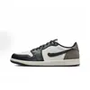 Tênis Putian AJ Raio Swoosh Invertido Mocha Marrom Escuro Preto Guerreiro Jordan cross-border cano baixo masculino e feminino campus casal tênis esportivo