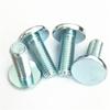 Tornillos Pernos de Cabeza Redonda Plana Grande Acero al Carbono Grado 8.8 Zincado Azul-Blanco 5/16-24*21 Sujetadores de Alta Resistencia