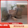 Botas de Nieve de Cuero para Hombre con Piel Integrada, Engrosadas y Cálidas, Botas Martin para Invierno, Adecuadas para Frío Extremo, Botas de Algodón de Caña Alta para Temperaturas por Debajo de -40