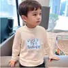 Camiseta de Manga Larga de Primavera para Niños y Niñas Medianos y Grandes De Rong Primavera y Otoño Camiseta Fina de Manga Larga Camiseta Básica Infantil Moderna