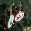 Colgante decorativo de letrero de cuenta regresiva de Navidad de madera transfronterizo, adorno colgante, reno, Papá Noel, decoraciones de árbol de Navidad