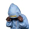 Moletom com Capuz Listrado Retrô Y2K Unissex Inverno 2025 Moda de Rua Transfronteiriça Hoodie