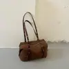 Bolsa de Axila de Pelúcia Camurçada Feminina 2026 Nova Moda Outono Retro Textura de Alta Qualidade Luxo Leve Trabalho Diário Bolsa de Ombro Único