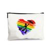 Amazon AliExpress Comercio Exterior Explosiones DIY Bolsa de Cosméticos para Mujer Algodón Poliéster Cremallera Bolso de Mano Bolsa de Almacenamiento Sublimación
