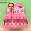 Comércio Exterior Mlundo6 cor óleo labial transparente copo que não gruda batom que muda de cor com a temperatura menina hidratante brilho batom com mudança de cor