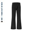 Pantalones de Pierna Ancha Micro de la Calle Principal Americana Hip-Hop Caída Tendencia Casual Largo hasta el Suelo Anti-Arrugas Pantalones Casuales Unisex Versátil Corte Delgado Tendencia