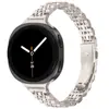 Adequado para Samsung Watch8 Classic Pulseira de Metal com Fivela de Estilingue de Sete Contas Pulseira de Metal Pulseira para Samsung 9