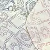 Tejido Crepé Estampado Estilo Cuadros Florales Pequeños Doble Capa de Gasa 100% Algodón para Ropa de Casa de Bebé y Pijamas Infantiles